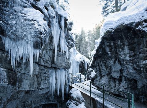 Breitachklamm im Winter entdecken